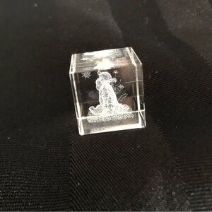 Laser Etched Tigger Cube Decor